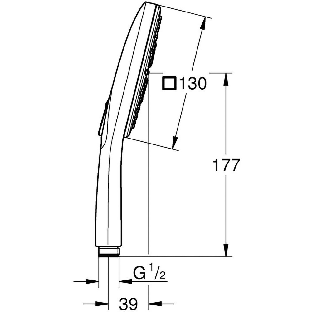 Para dus GROHE SmartActive Cube 26582DA0, universala, 130 mm, 3 functii, cupru