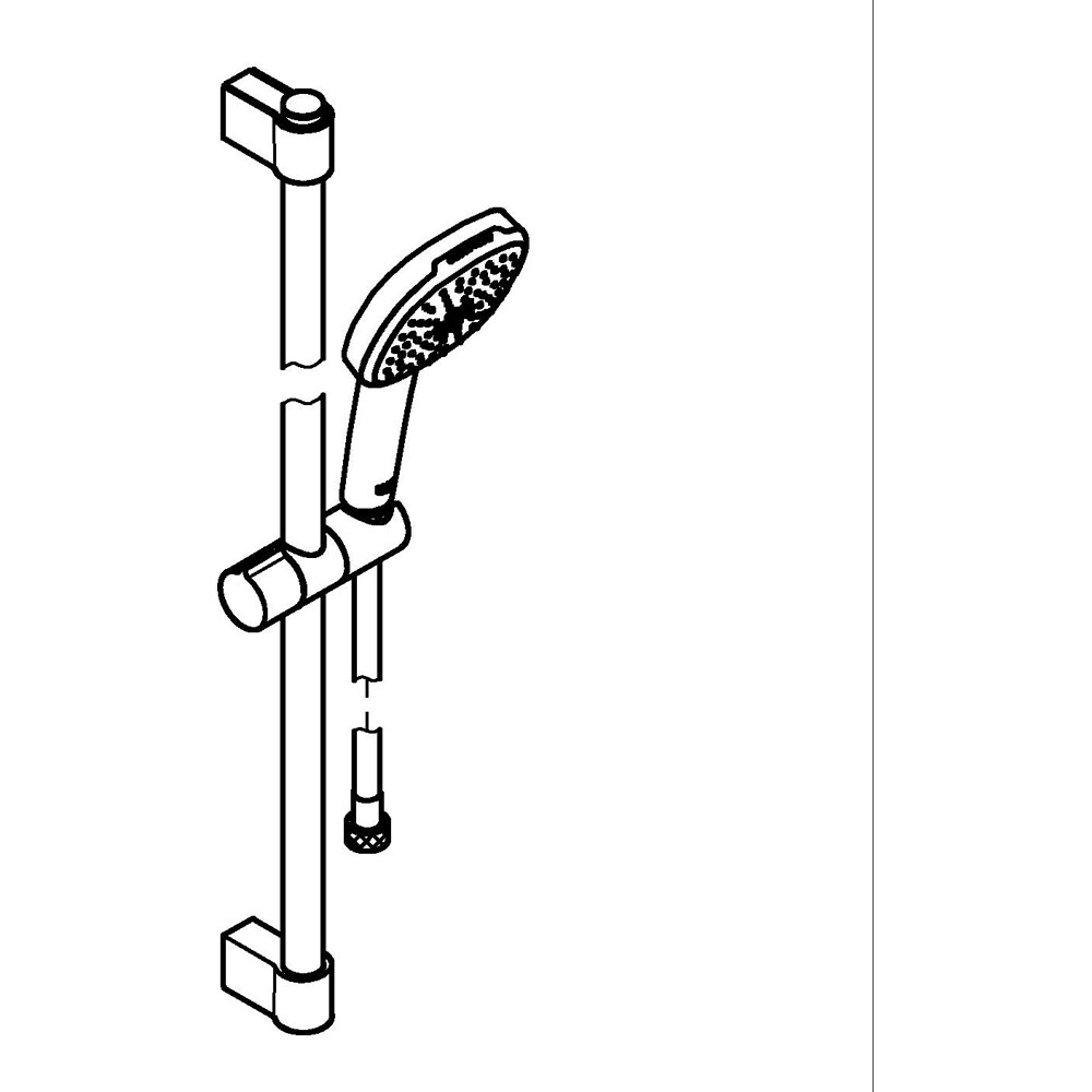 Coloana dus GROHE Tempesta Cube 110 26748003, 2 functii, crom