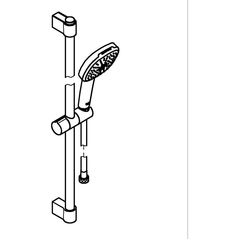 Coloana dus GROHE Tempesta Cube 110 26904003, 2 functii, crom
