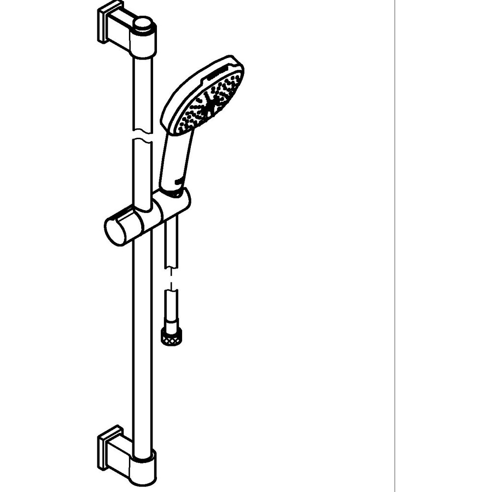 Coloana dus GROHE Vitalio Comfort 110 269302431, 2 functii, negru