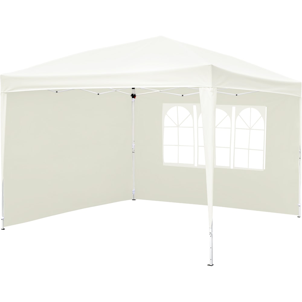 Pavilion gradina Tudy, poliester, 293 x 293 x 252 cm, alb