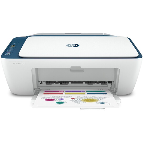 Multifunctional inkjet color HP DeskJet 2721 All-in-One, A4, USB, Wi-Fi