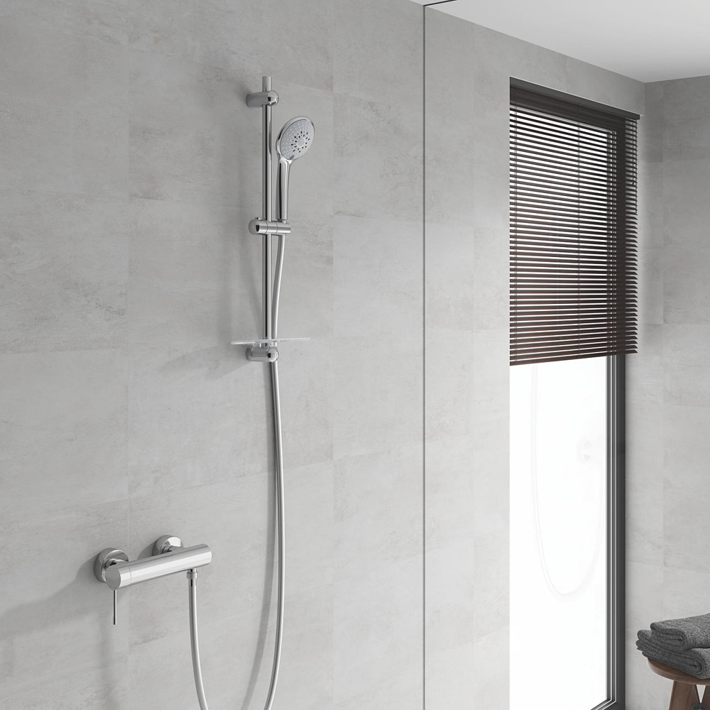 Coloana dus GROHE Euphoria 110 Champagne 27232001, 3 functii, etajera, crom