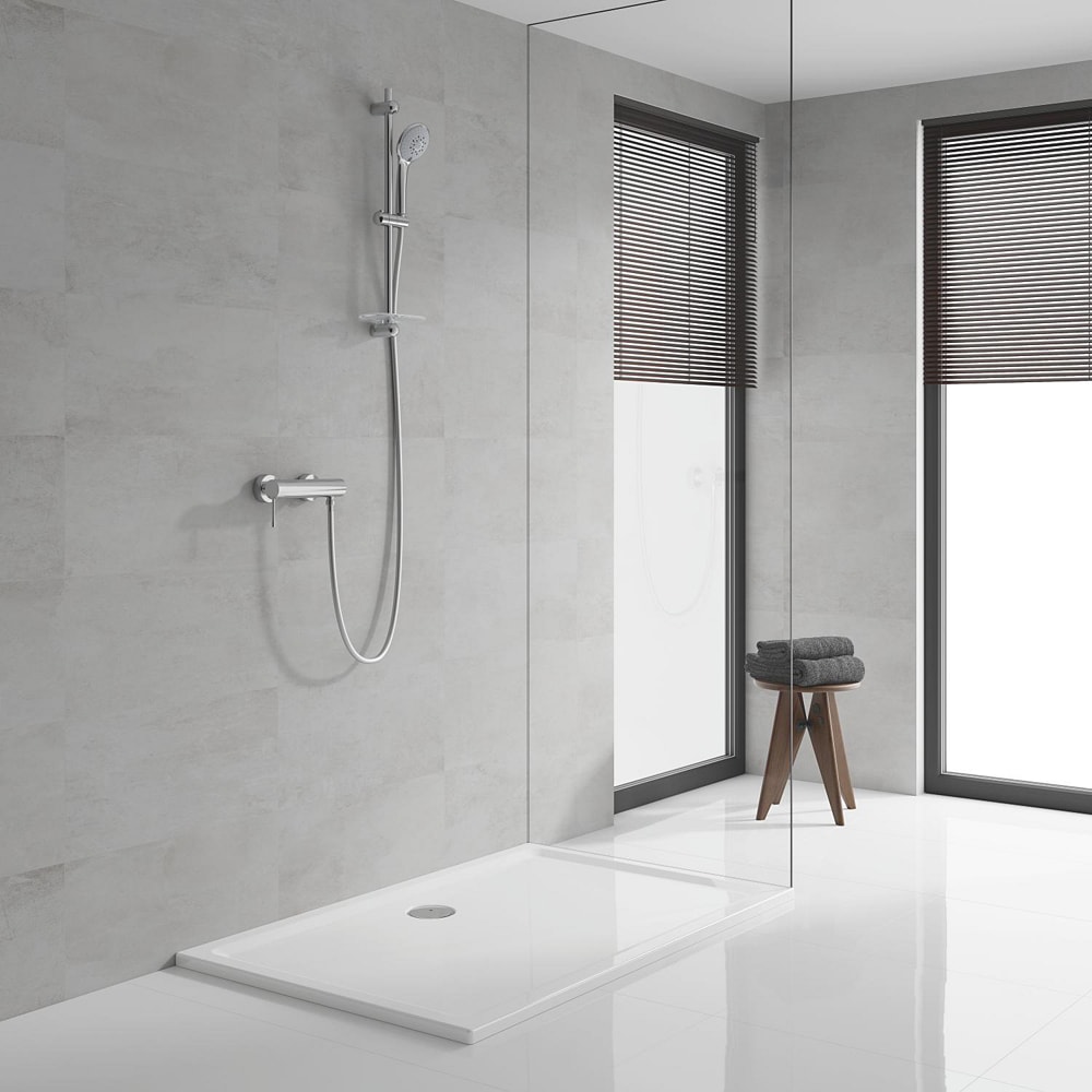 Coloana dus GROHE Euphoria 110 Champagne 27232001, 3 functii, etajera, crom