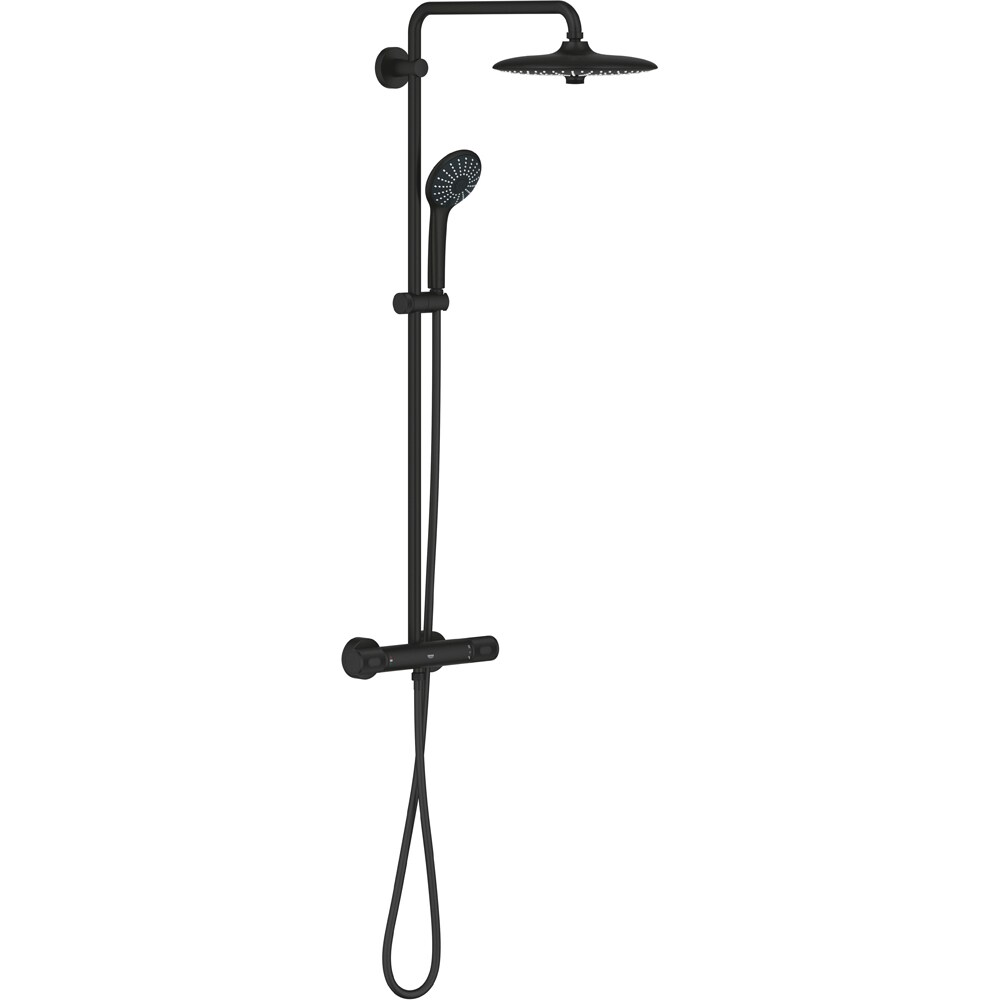 Sistem dus GROHE Euphoria 260 27615KF2, termostat, 3 functii, negru