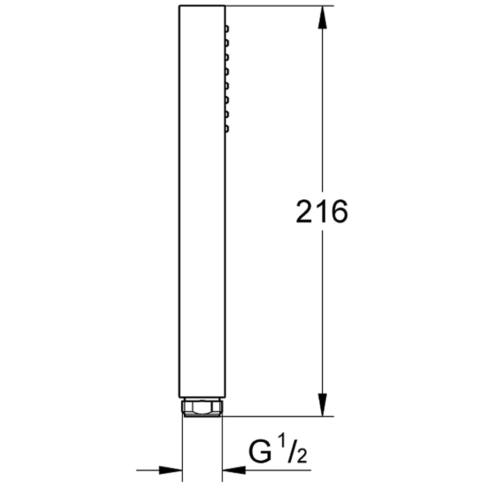Para dus GROHE Euphoria Cube Stick 27699000, 1 functie, crom