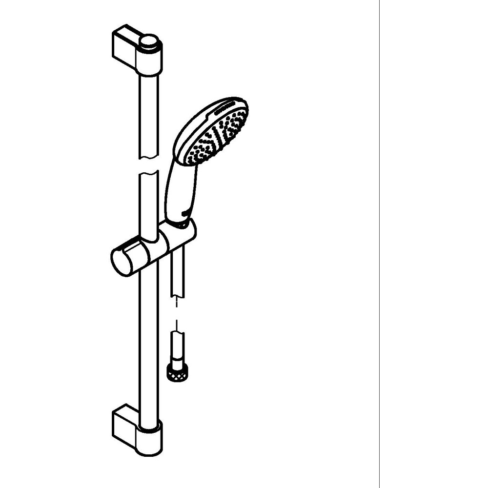 Coloana dus GROHE Tempesta 110 27853003, 1 functie, crom