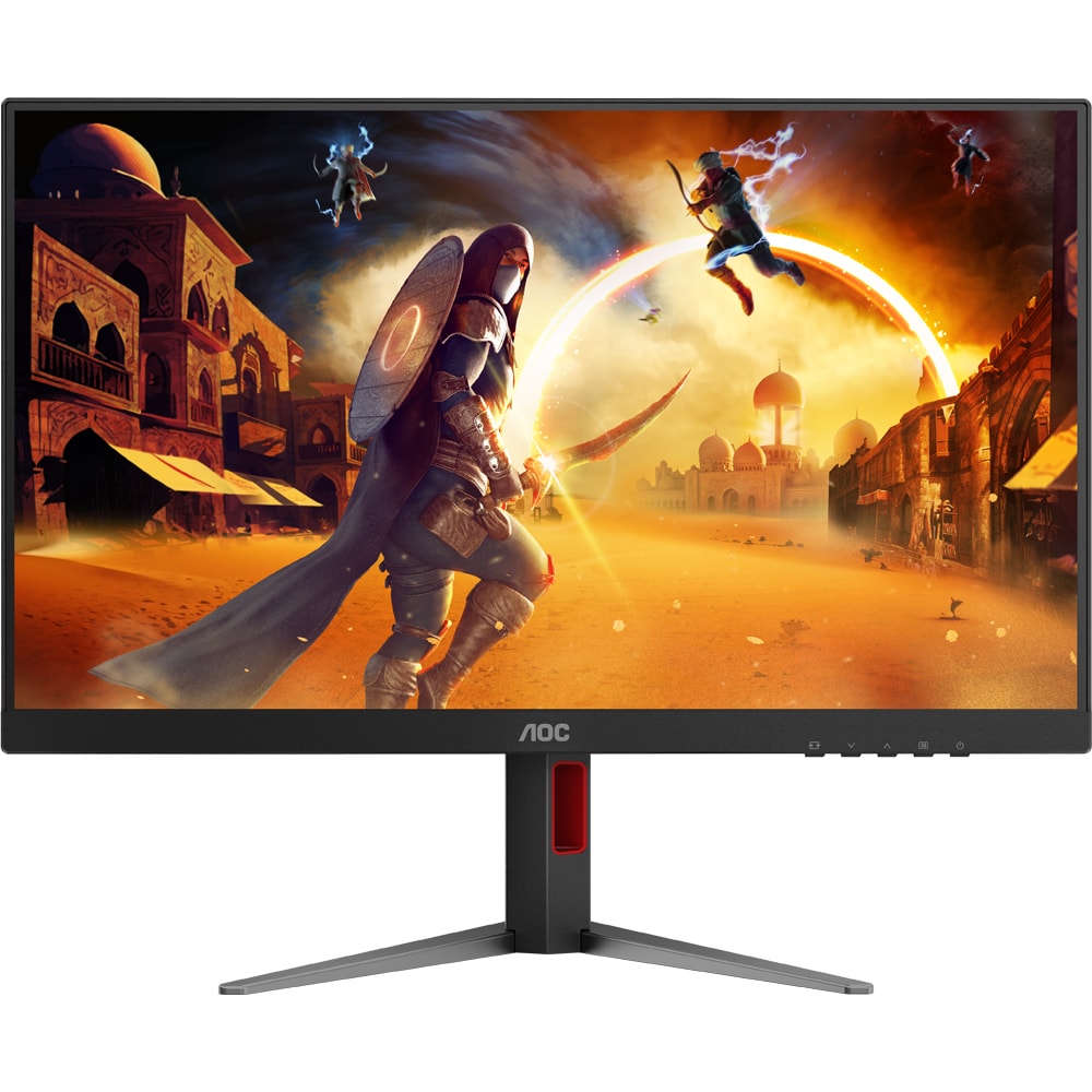 Monitor Gaming WLED FAST IPS AOC 27G4HA, 27", Full HD, 200Hz, HDR10, Adaptive Sync, boxe, pivot, negru