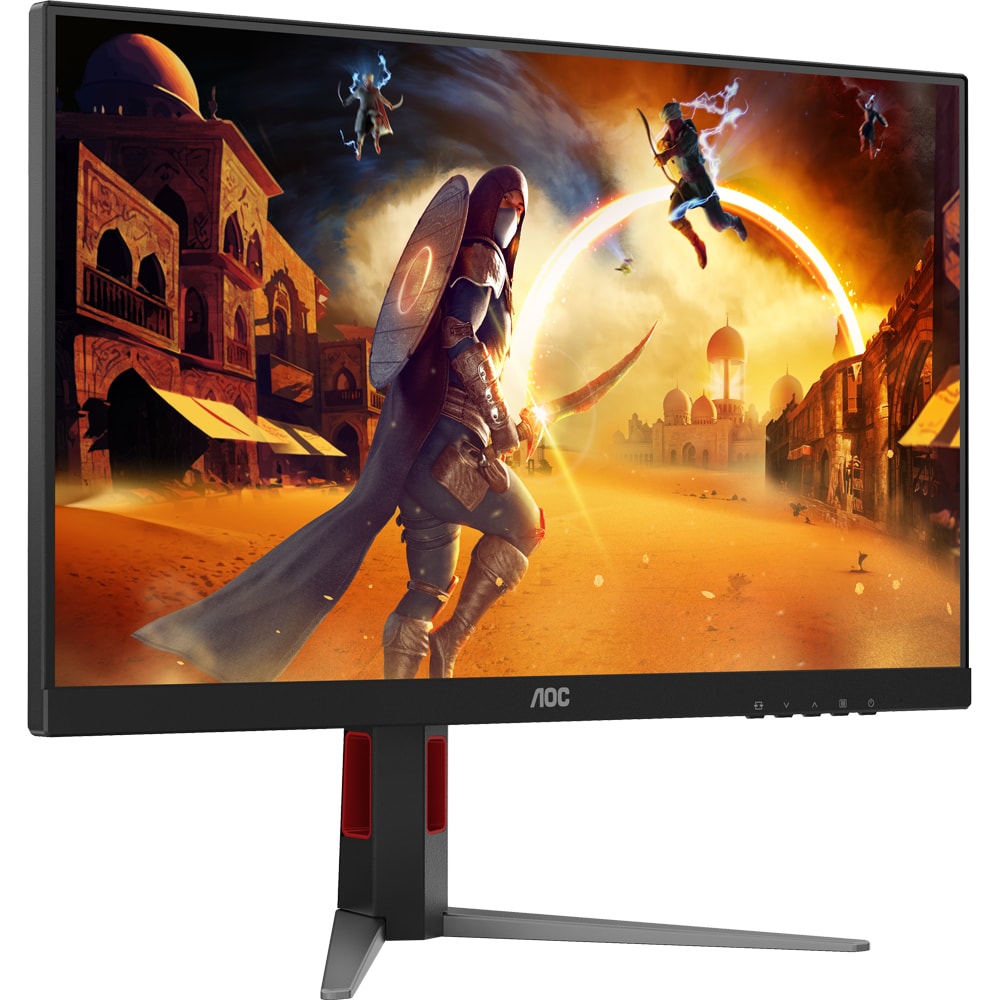 Monitor Gaming WLED FAST IPS AOC 27G4HA, 27", Full HD, 200Hz, HDR10, Adaptive Sync, boxe, pivot, negru