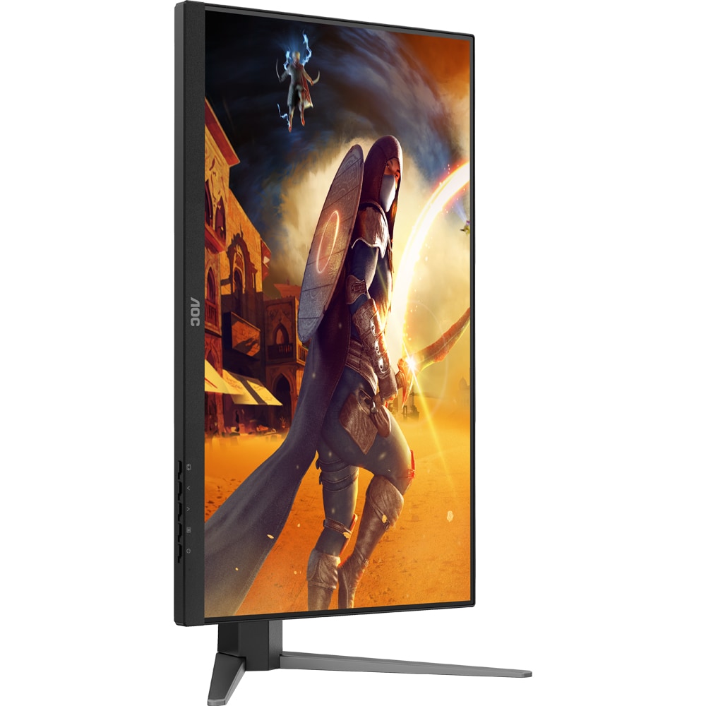 Monitor Gaming WLED FAST IPS AOC 27G4HA, 27", Full HD, 200Hz, HDR10, Adaptive Sync, boxe, pivot, negru
