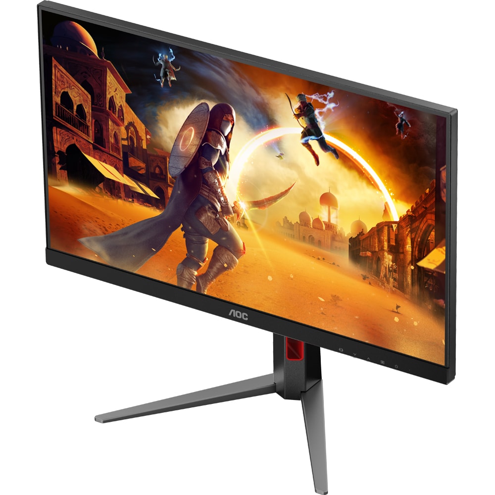 Monitor Gaming WLED FAST IPS AOC 27G4HA, 27", Full HD, 200Hz, HDR10, Adaptive Sync, boxe, pivot, negru