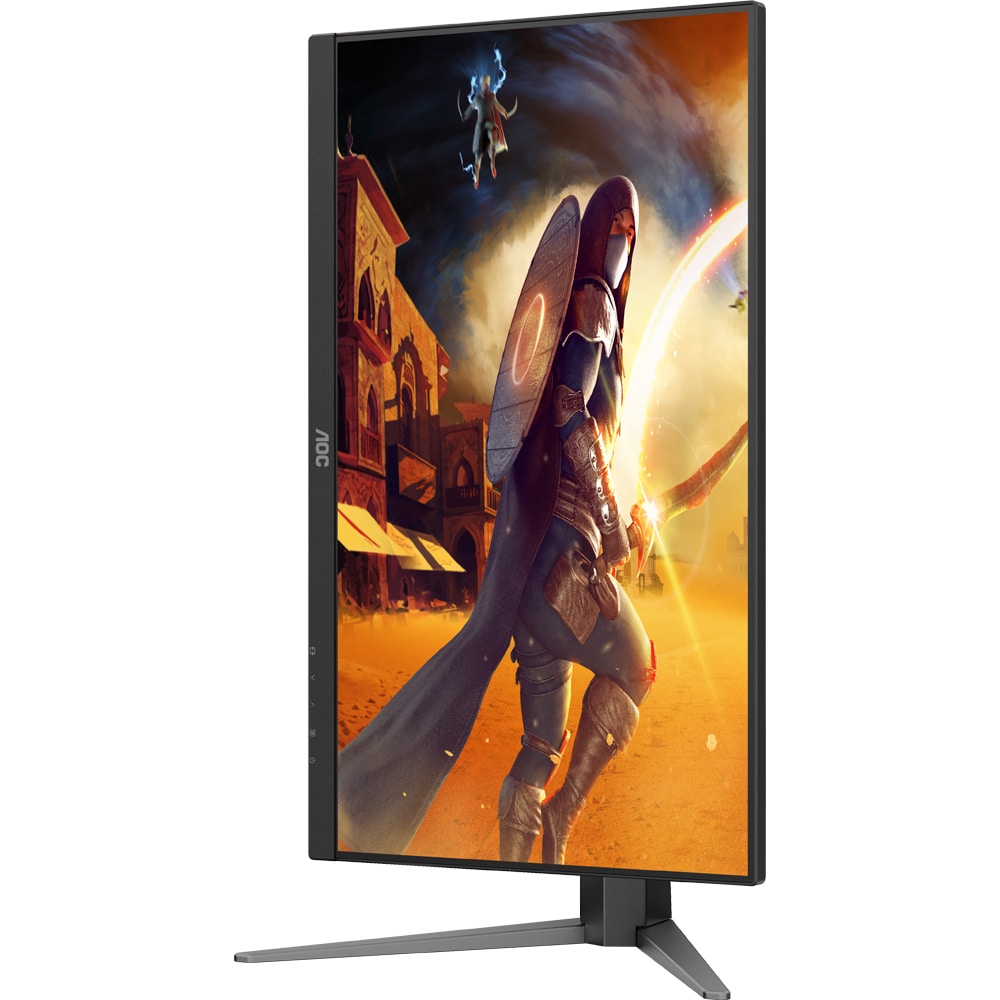 Monitor Gaming WLED FAST IPS AOC 27G4HA, 27", Full HD, 200Hz, HDR10, Adaptive Sync, boxe, pivot, negru