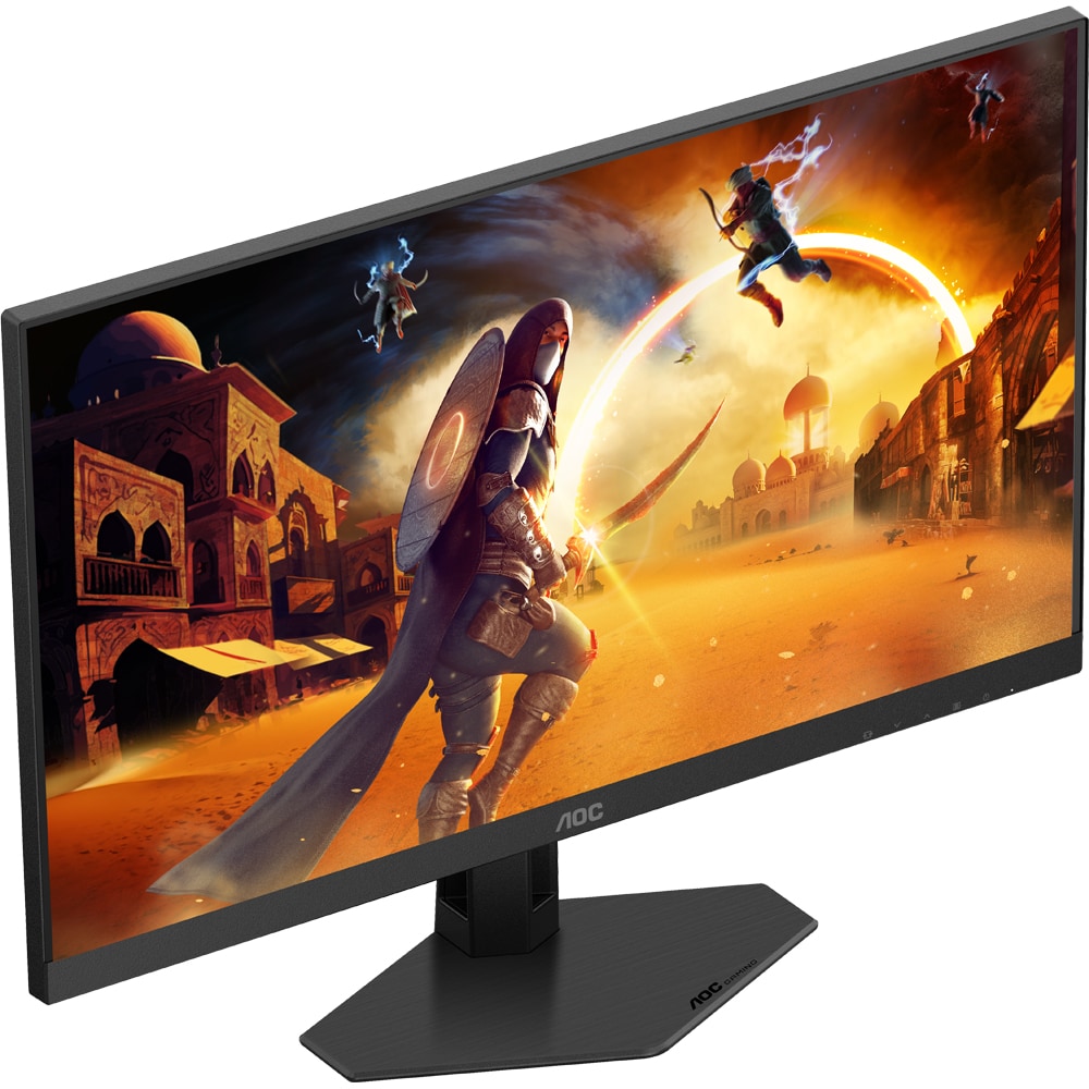 Monitor Gaming WLED FAST IPS AOC 27G4HRE, 27", Full HD, 200Hz, HDR10, Adaptive Sync, boxe, negru