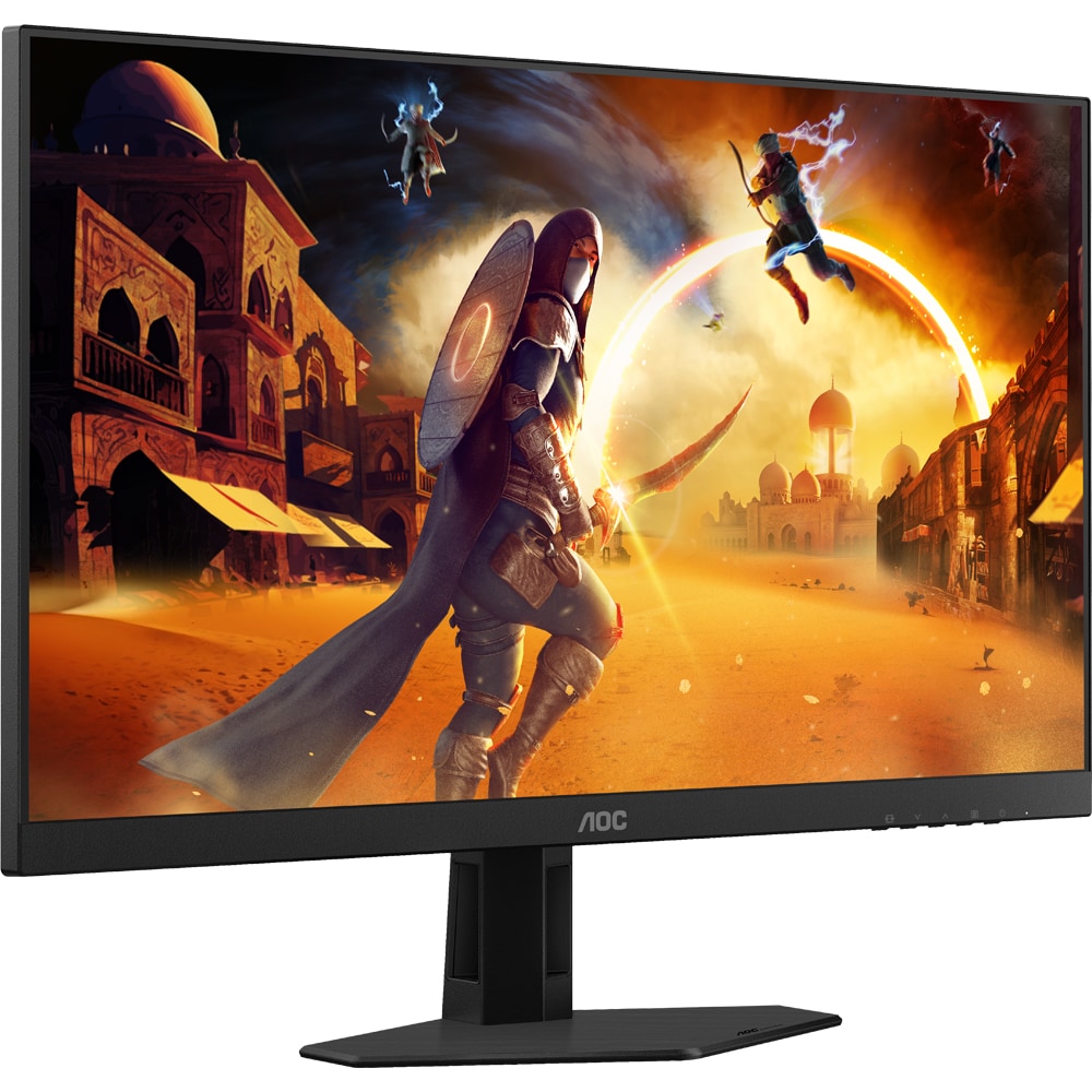Monitor Gaming WLED FAST IPS AOC 27G4HRE, 27", Full HD, 200Hz, HDR10, Adaptive Sync, boxe, negru