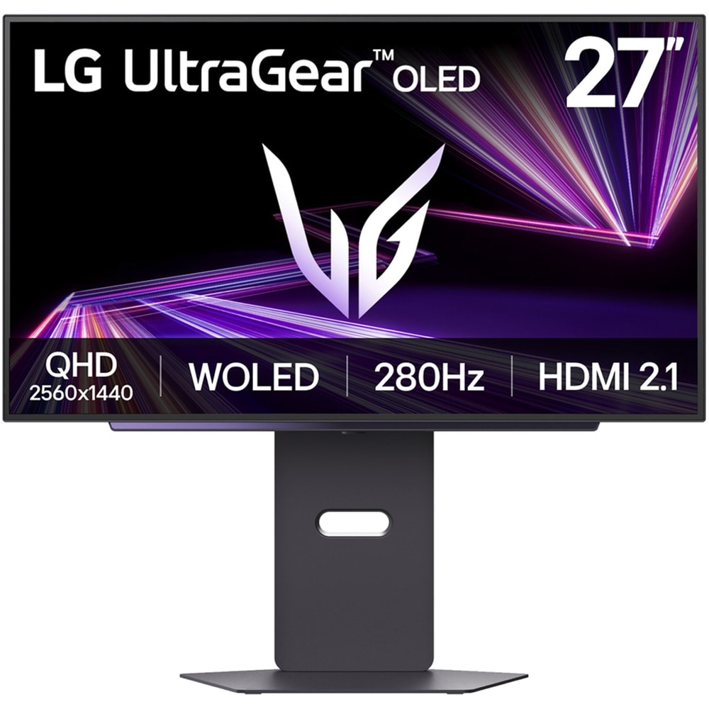 Monitor OLED LG UltraGear 27GX700A-B, 26.5", QHD, 240Hz, AMD FreeSync Premium Pro, VESA DisplayHDR True Black 500, pivot, negru
