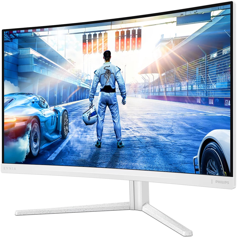 Monitor Gaming curbat VA PHILIPS Evnia 27M2C5501, 27", QHD, 180Hz, Free Sync Premium, HDR 10, alb