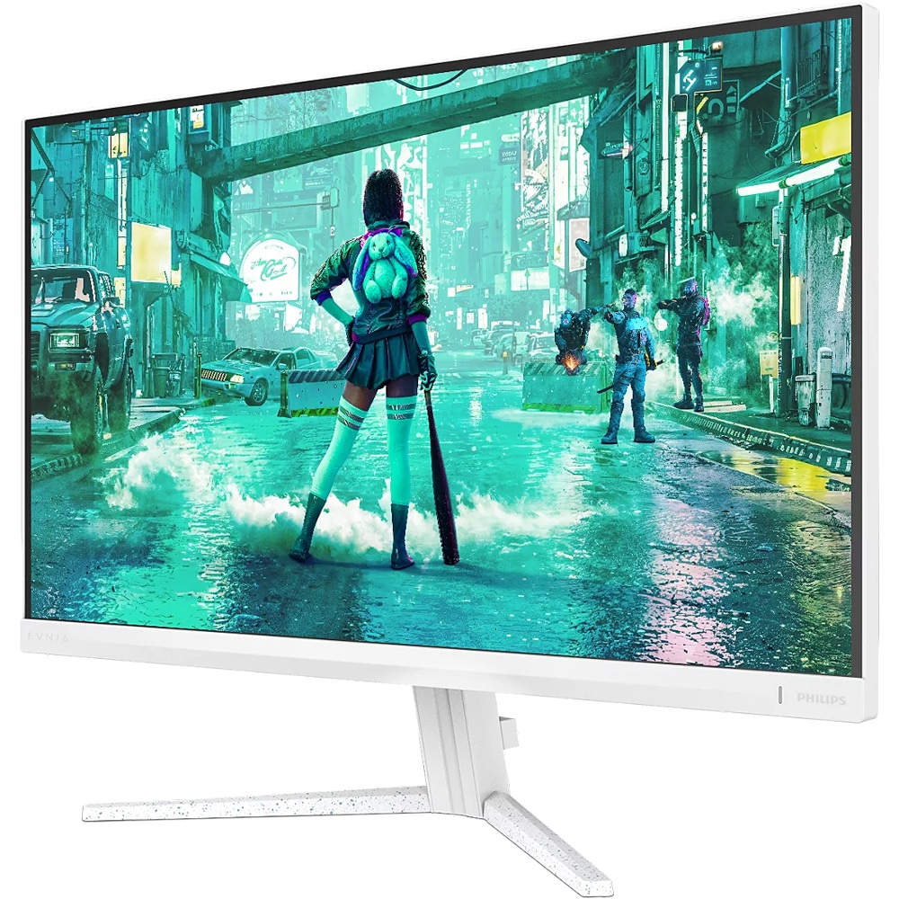 Monitor Gaming Fast IPS PHILIPS Evnia 27M2N3201PL, 27", Full HD, 260Hz, HDR 10, alb