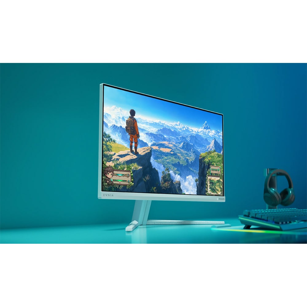 Monitor Gaming Fast IPS PHILIPS Evnia 27M2N3201PL, 27", Full HD, 260Hz, HDR 10, alb