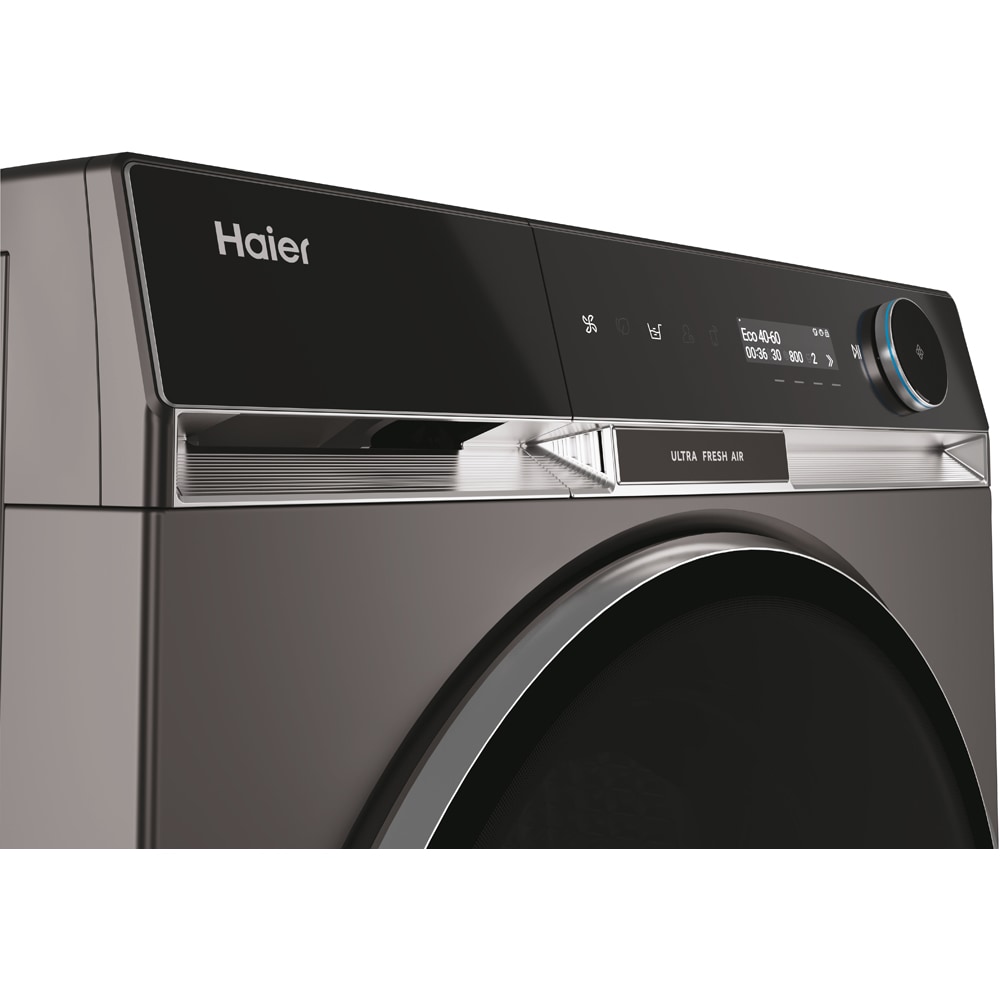 Masina de spalat rufe frontala HAIER HW100BD14397PGUS, Steam, Wi-Fi, 10 kg, 1400rpm, Clasa A, antracit