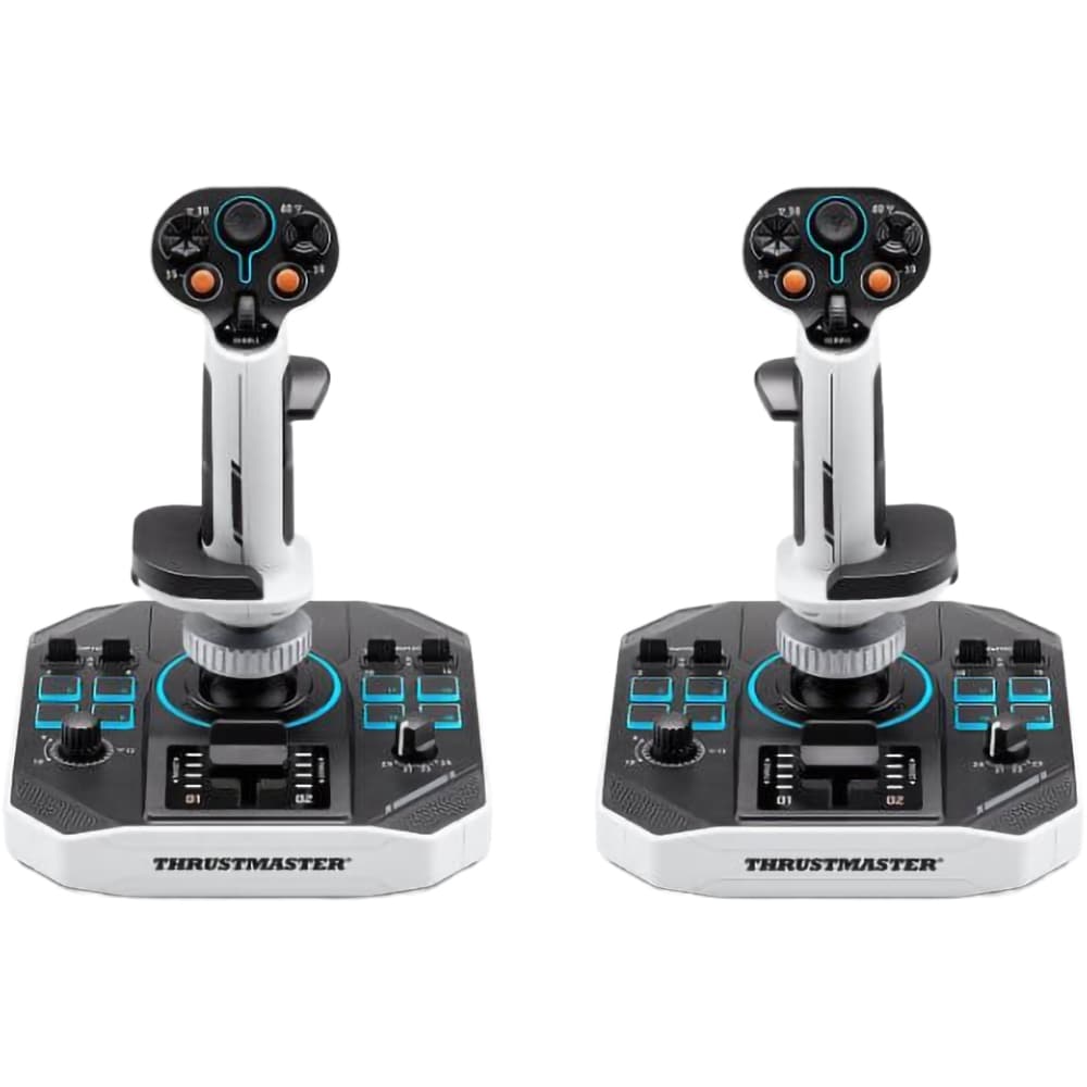 Joystick THRUSTMASTER SOL-R 2 Hosas Space SIM Duo, PC, alb