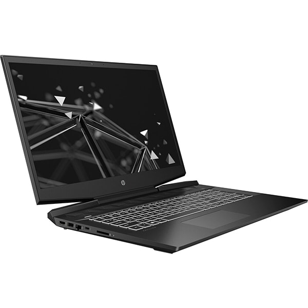 Laptop Gaming HP Pavilion 17-cd0018nq, Intel Core i7-9750H pana la 4.5GHz, 17.3" Full HD, 8GB, SSD 512GB, NVIDIA GeForce GTX 1660 Ti Max-Q 6GB, Free DOS, negru