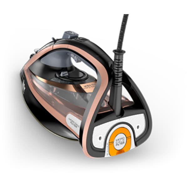 Fier de calcat TEFAL Ultimate Pure FV9845E0, 3200W, 260g/min, 350ml, talpa Durilium AirGlide, maro-negru 