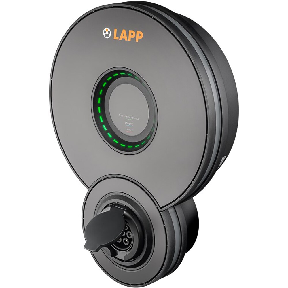 Statie incarcare masini electrice LAPP Home WallBox, trifazat, 11 kW, 16A, Type 2, negru