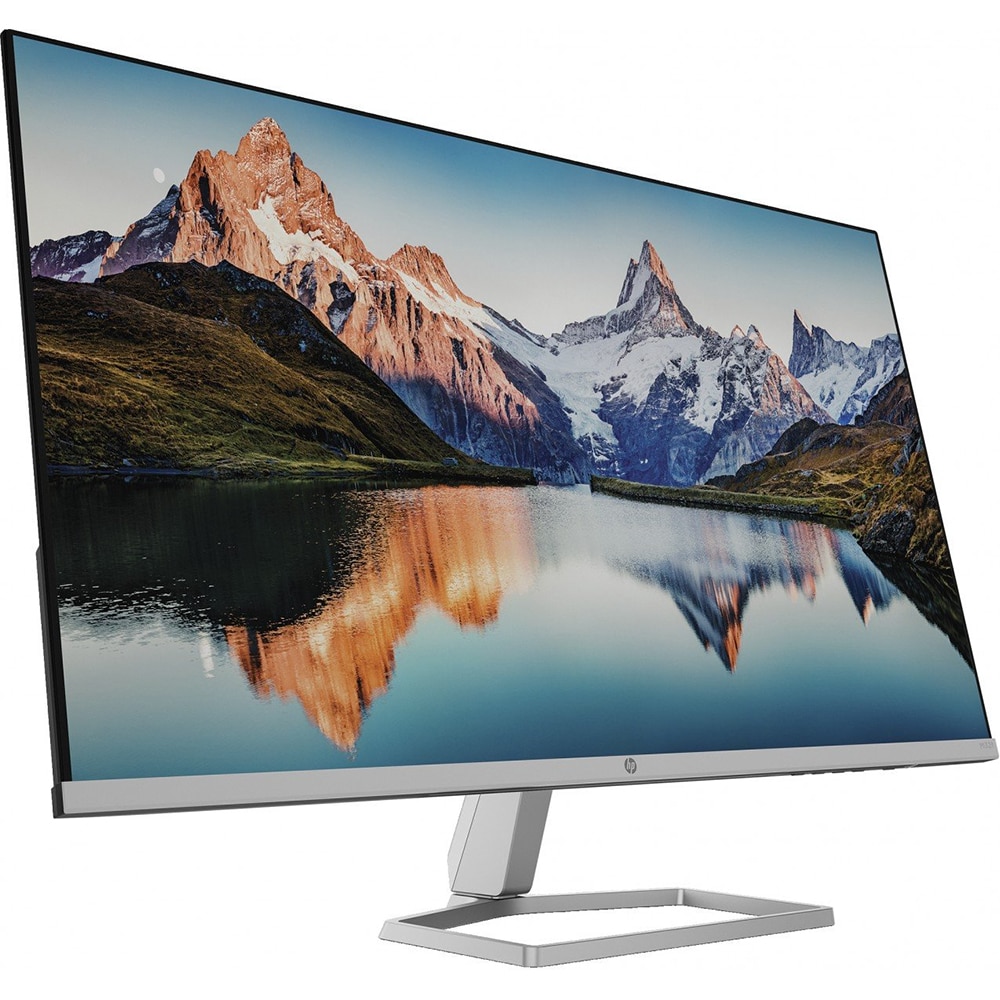 Monitor LED VA HP M32F, 31.5", Full HD, 75Hz, AMD FreeSync, argintiu-negru
