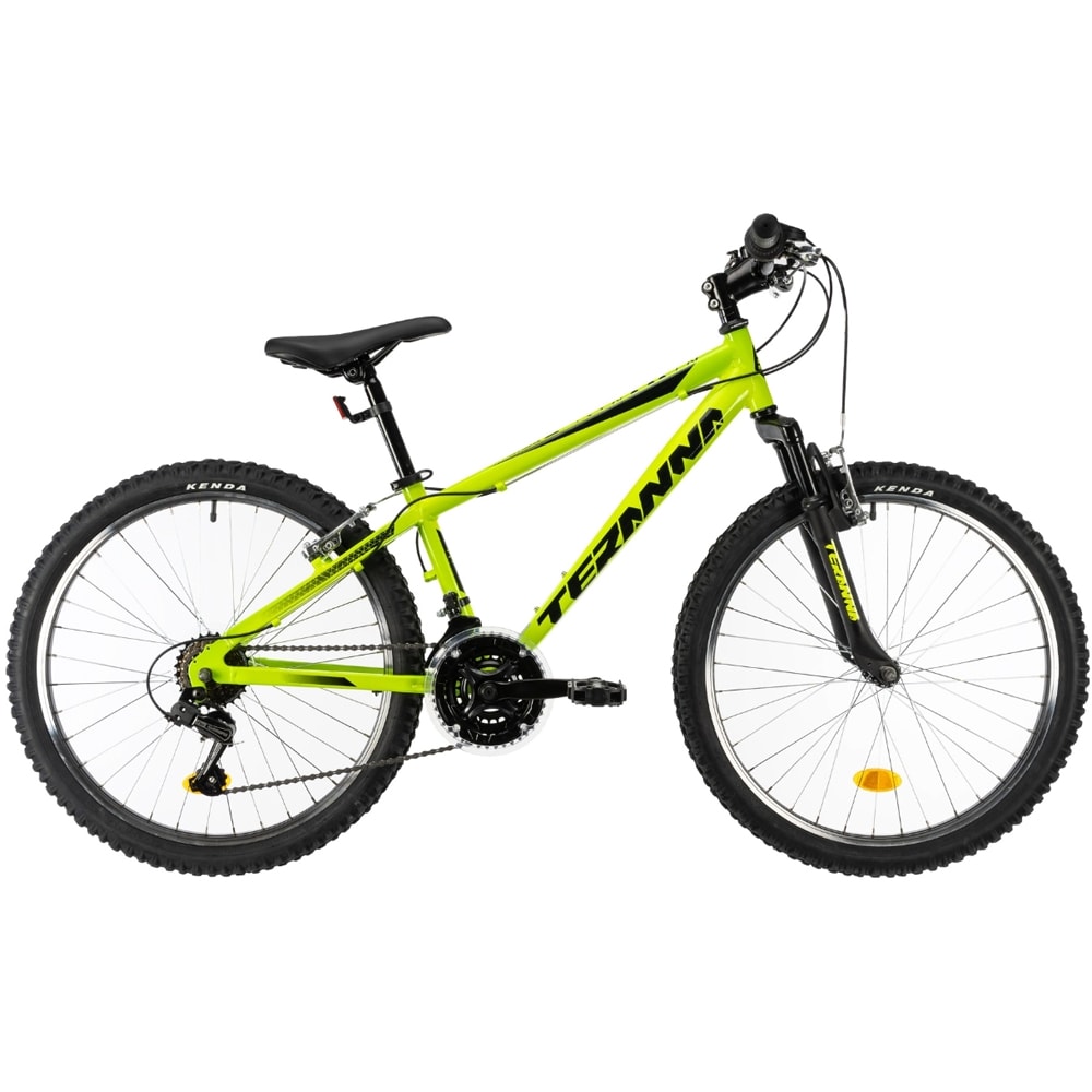 Bicicleta copii DHS Terrana, roata 24", frana V-brake, verde