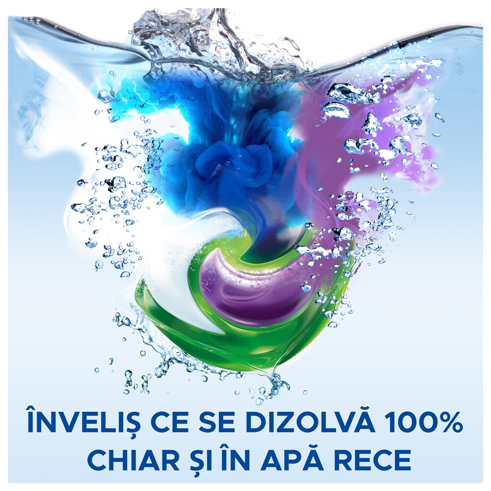 Pachet Detergent capsule ARIEL PODS+ Extra Clean Power 22 spalari + Detergent capsule ARIEL PODS+ Unstoppables, 22 spalari