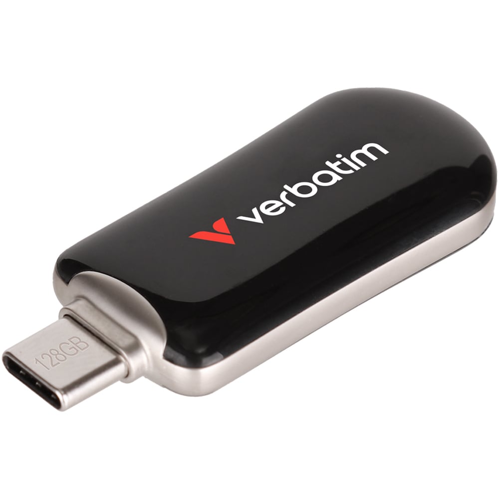 Memorie USB VERBATIM Plectra,128GB, USB 3.2 Type-C Gen 1, negru