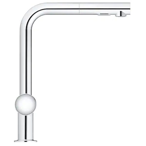 Baterie bucatarie GROHE Minta 30274000, dus extractibil, metal, argintiu
