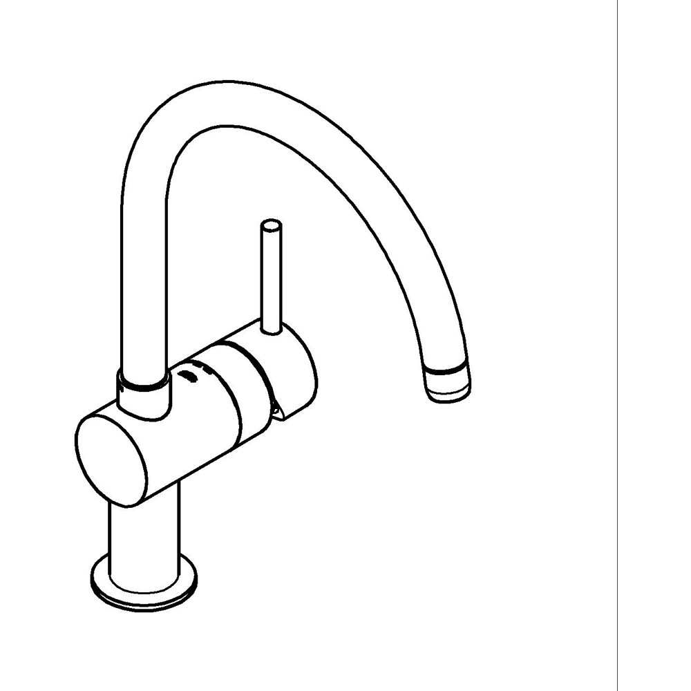 Baterie bucatarie GROHE Vento 30427000, alama, crom