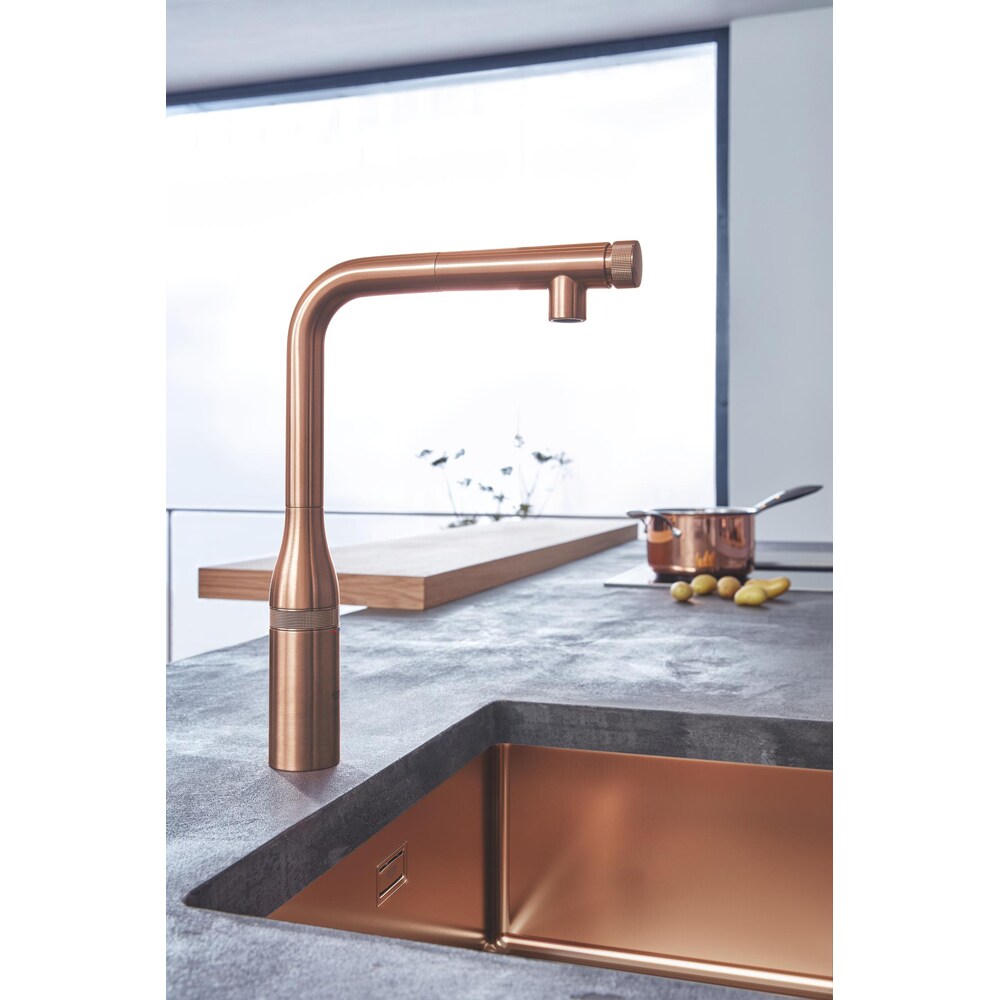 Baterie bucatarie GROHE Accent 30444DL0, alama, cupru