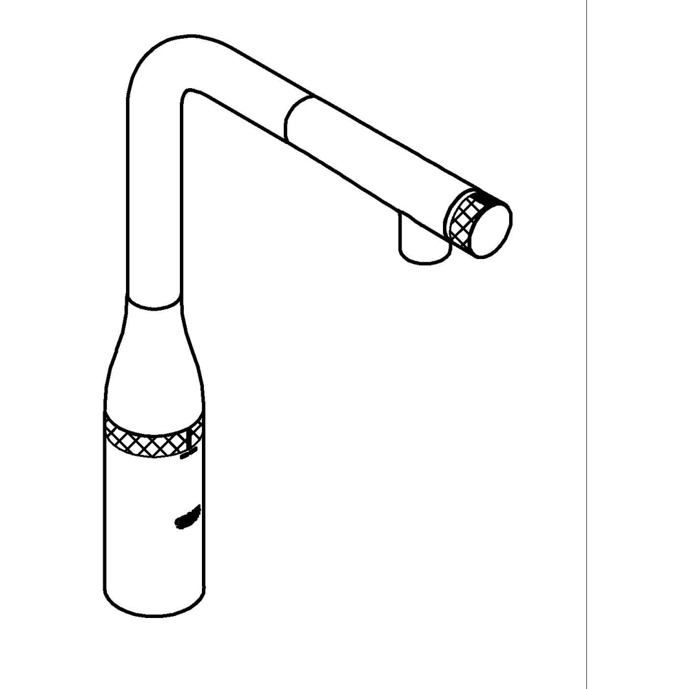 Baterie bucatarie GROHE Accent 30444DL0, alama, cupru