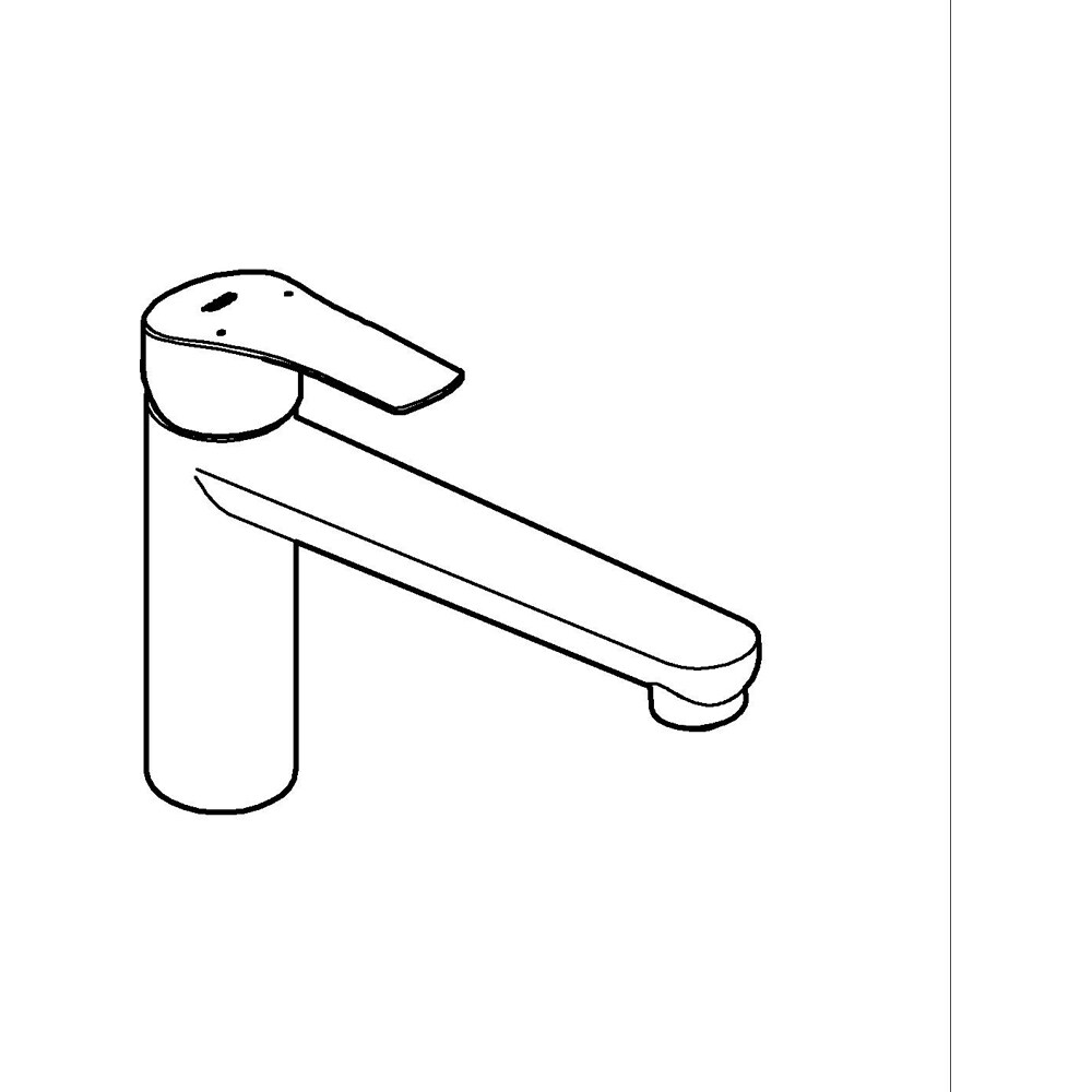 Baterie bucatarie GROHE Eurosmart 304632430, alama, negru