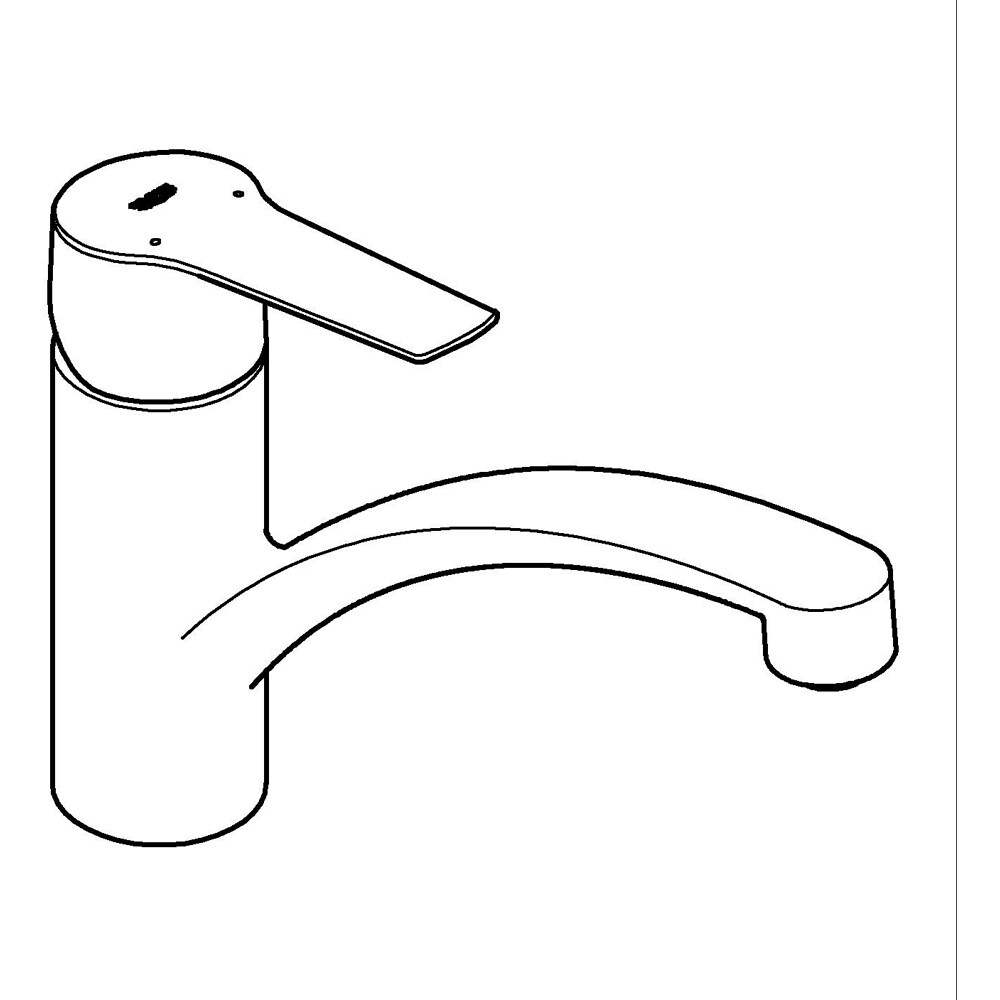 Baterie bucatarie GROHE Start 305302432, alama, negru