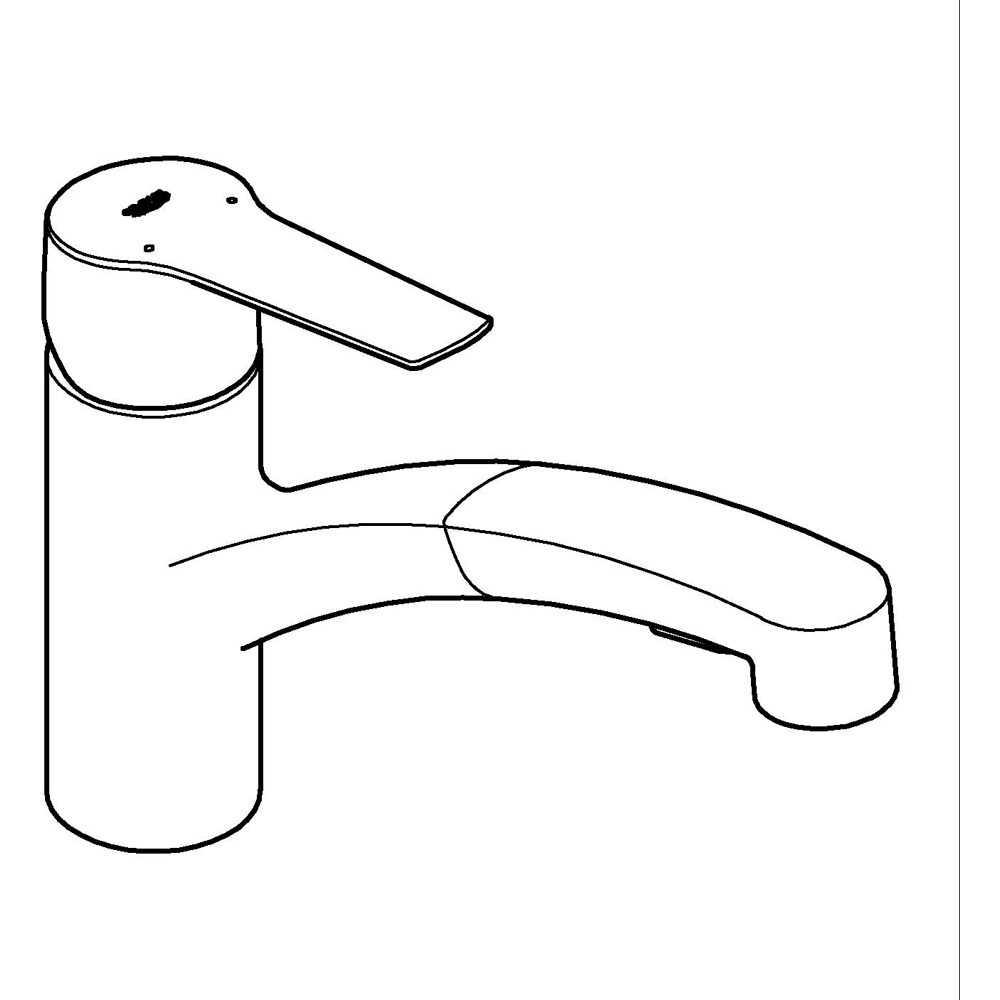 Baterie bucatarie GROHE Start 305312431, alama, negru