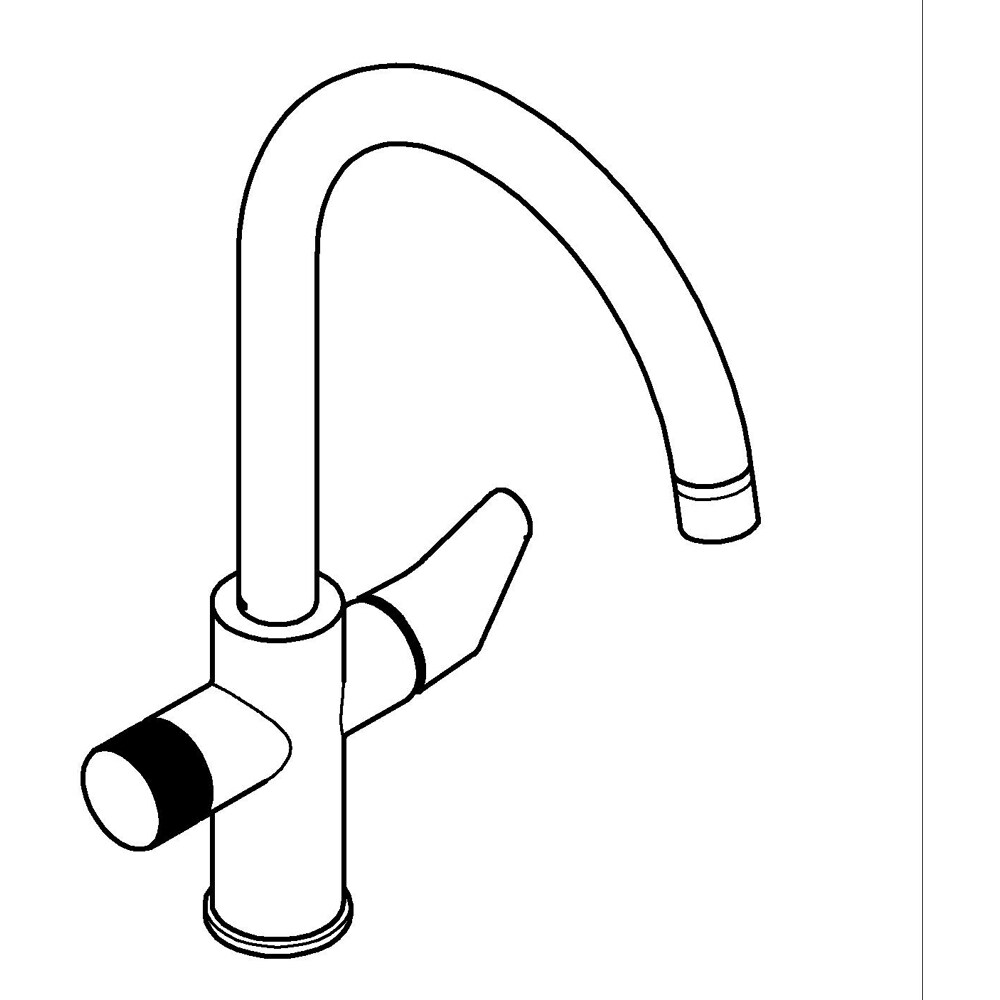 Baterie bucatarie GROHE Blue Pure 30580000, alama, crom