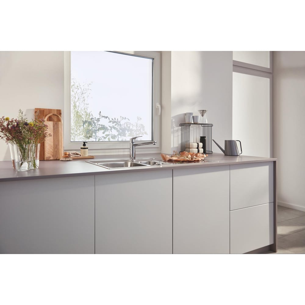 Baterie bucatarie GROHE Eurosmart 30617000, alama, crom