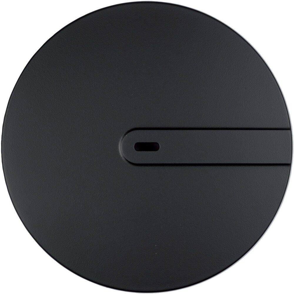 Capac pentru sifon WIRQUIN Slim+ 30724568, ABS, D 118mm, negru mat