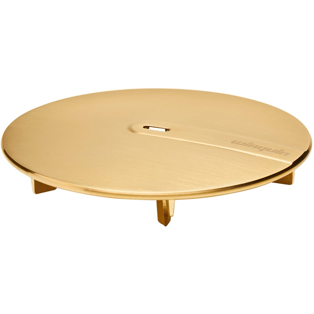 Capac pentru sifon WIRQUIN Slim+ 30724976, metal, D 118mm, auriu
