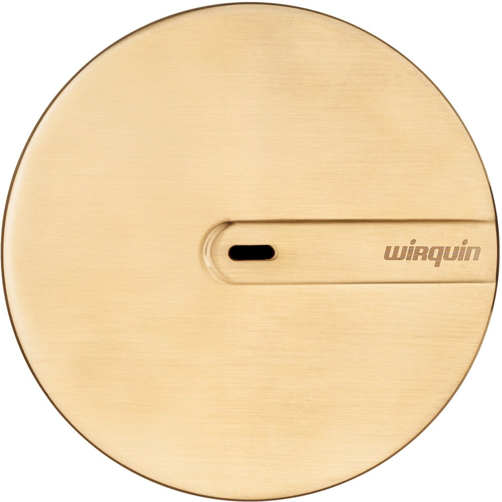 Capac pentru sifon WIRQUIN Slim+ 30724976, metal, D 118mm, auriu