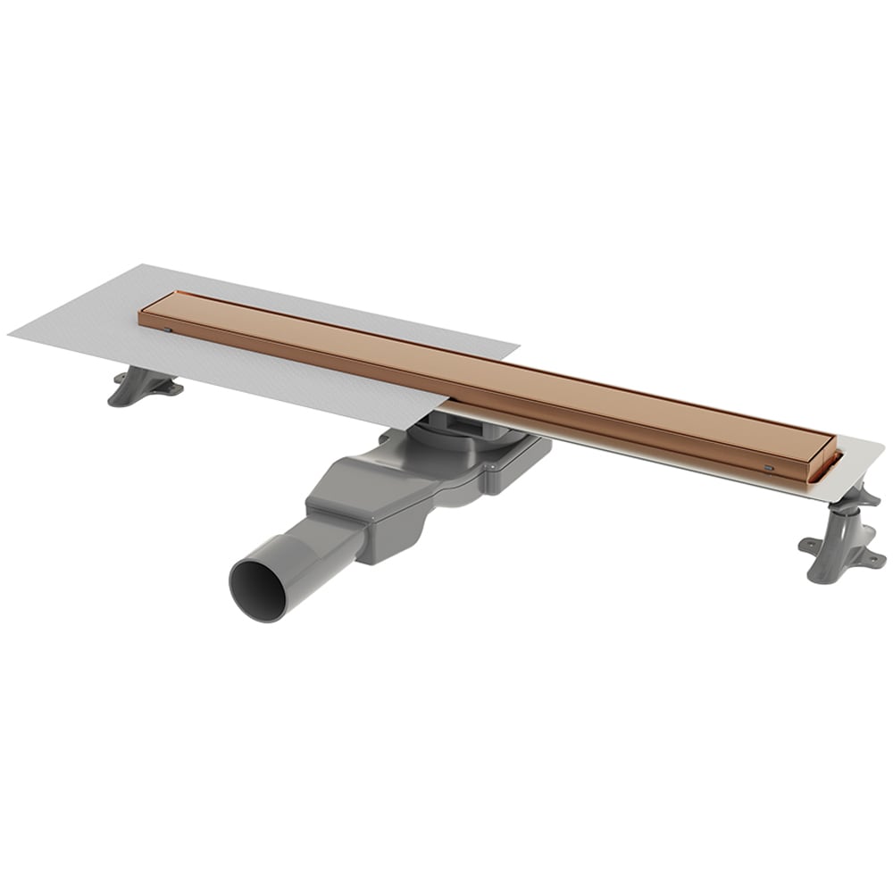 Rigola dus WIRQUIN Linear 30950225, 60 cm, inaltime reglabila, bronz mat