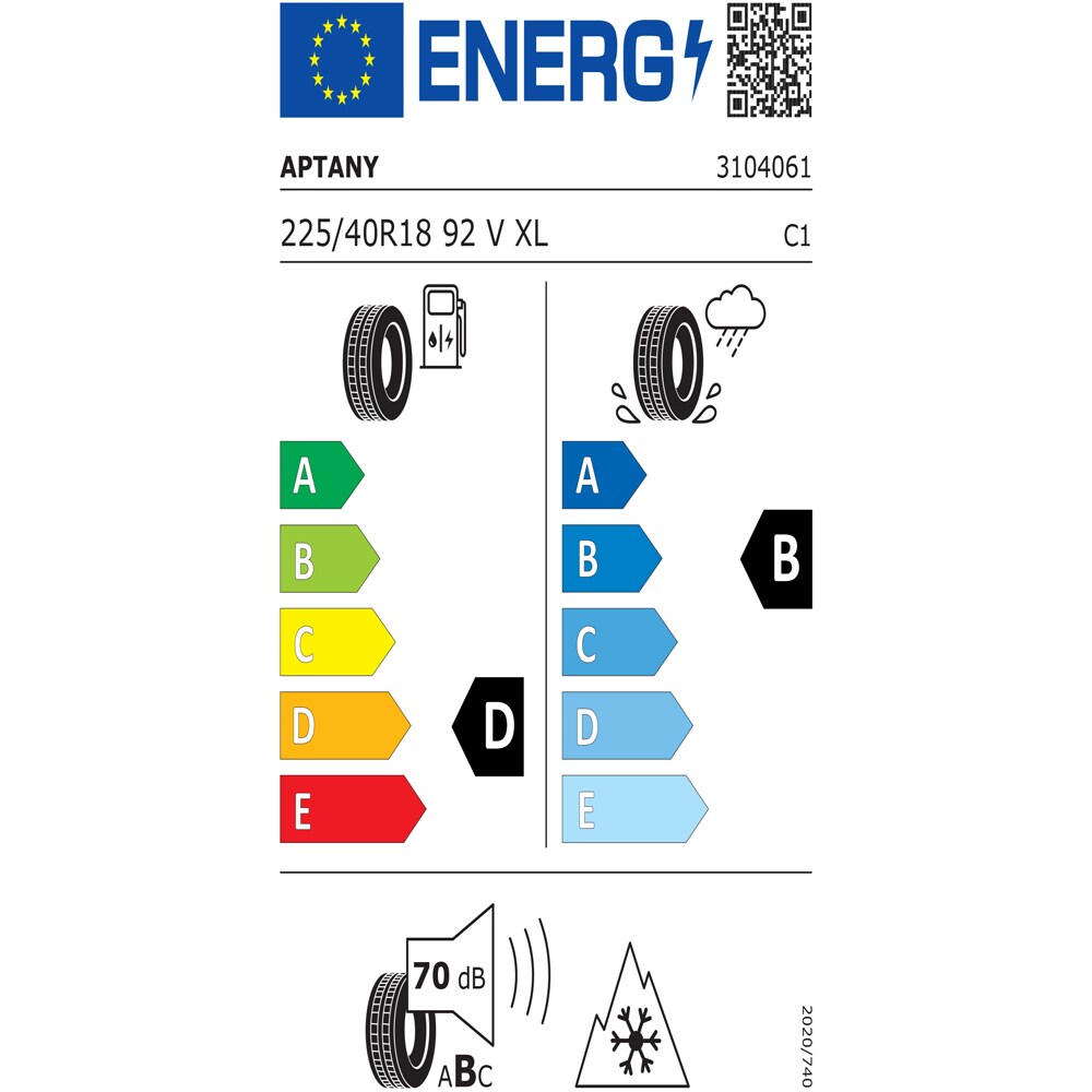 Anvelopa iarna APTANY RW645 M+S 225/40R18 92V XL