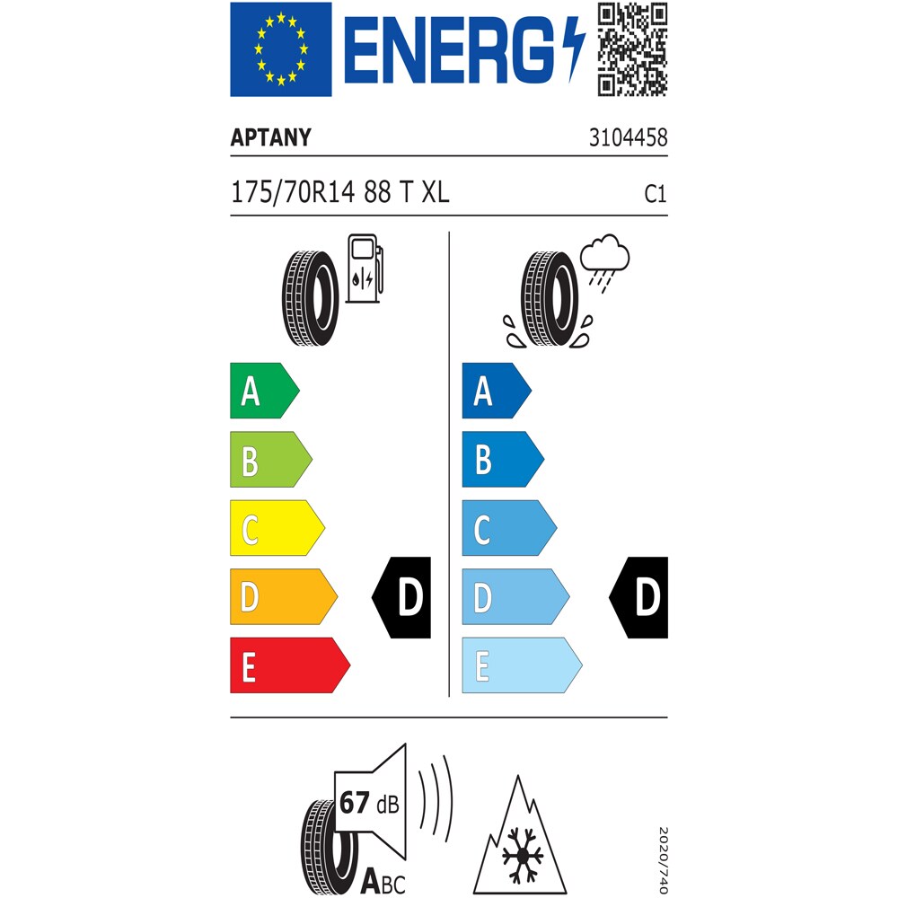 Anvelopa all season APTANY RC501 M+S 175/70R14 88T XL