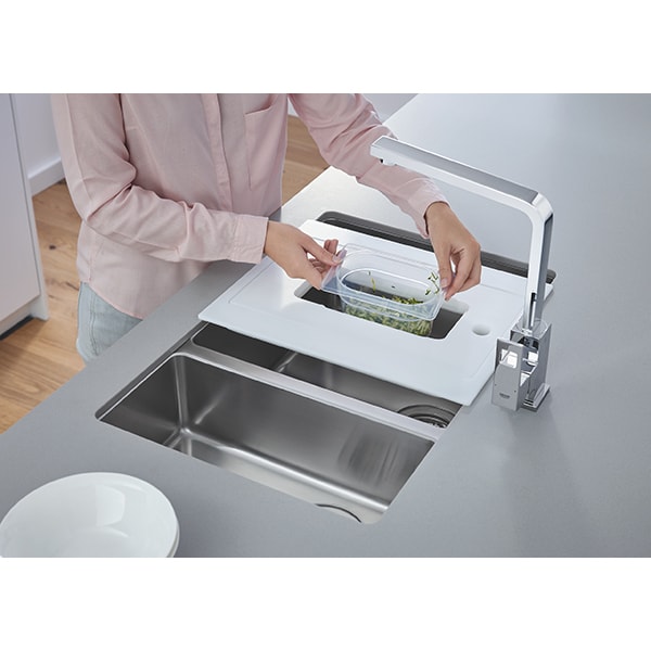 Baterie bucatarie GROHE Eurocube 31255000, crom, argintiu