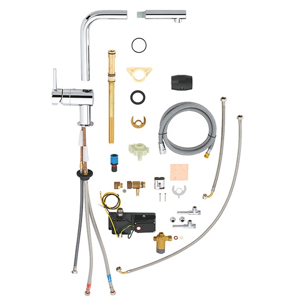 Baterie bucatarie GROHE Minta Touch 31360001, crom, argintiu