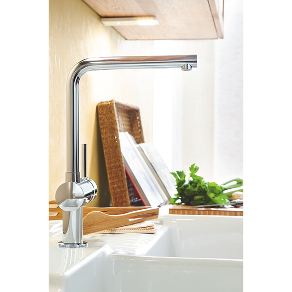 Baterie bucatarie GROHE Minta 31375000, metal, argintiu