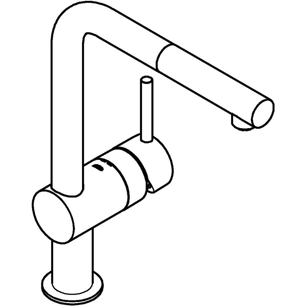 Baterie bucatarie GROHE Minta 31397000, alama, crom